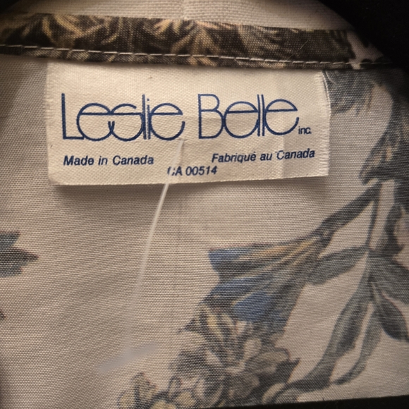 Vintage Floral Statement Blazer – Made in Canada – Lightweight Layer 80s - Picture 7 of 7